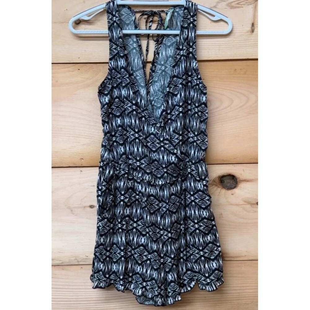 Black and white romper